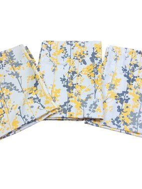 Driftaway Leah Abstract Moderen Ink Painting Window Valance 52x18" Set of 3